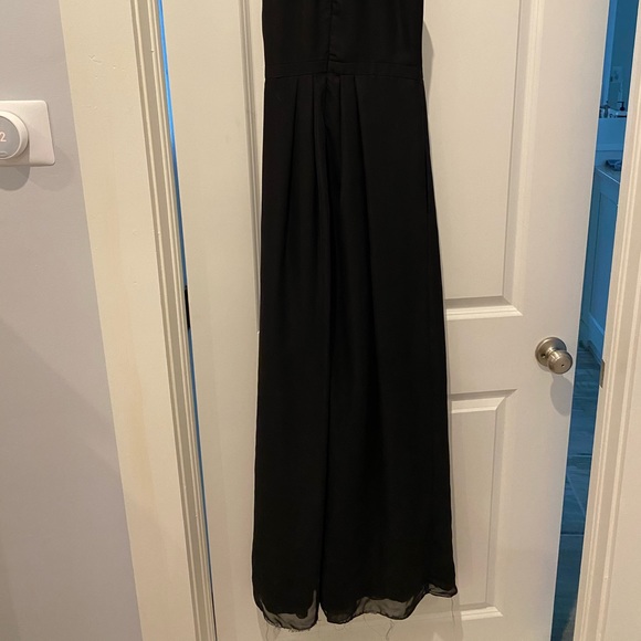 Long black chiffon dress - Picture 3 of 7